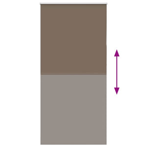 Verdunkelungsrollo Kaffeebraun 115x210 cm