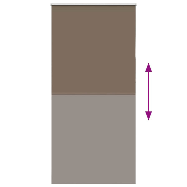 Verdunkelungsrollo Kaffeebraun 115x210 cm