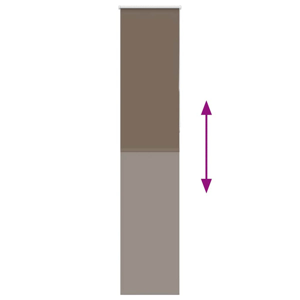 Kaffeebraunes Verdunkelungsrollo 55x230cm