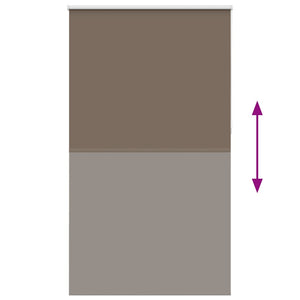vidaXL Blackout Roller Blind Coffee Brown 125x230 cm Fabric Width 121.6 cm