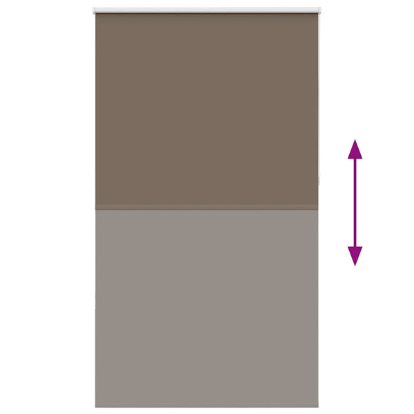 vidaXL Blackout Roller Blind Coffee Brown 125x230 cm Fabric Width 121.6 cm