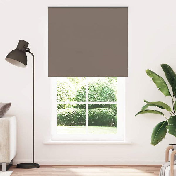 vidaXL Blackout Roller Blind Coffee Brown 125x230 cm Fabric Width 121.6 cm