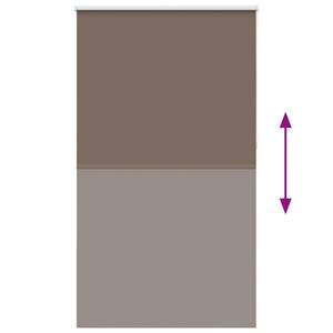 vidaXL Blackout Roller Blind Coffee Brown 135x230 cm Fabric Width 131.6 cm
