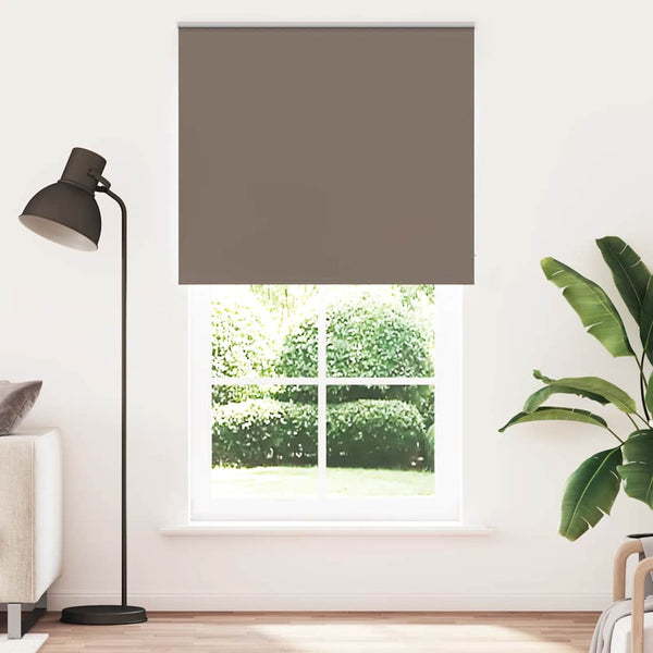 vidaXL Blackout Roller Blind Coffee Brown 135x230 cm Fabric Width 131.6 cm