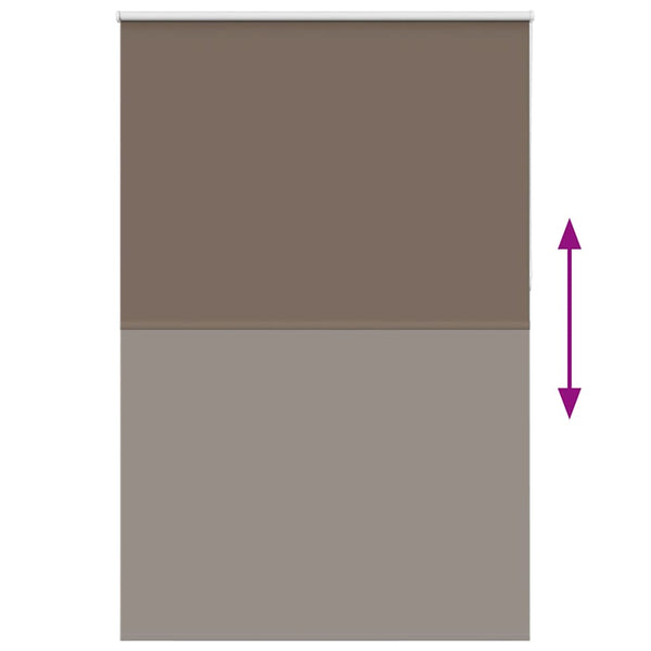 vidaXL Blackout Blind Coffee Brown 150x230cm Fabric Width 146.6 cm