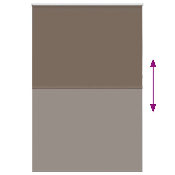 vidaXL Blackout Blind Coffee Brown 165x230 cm Fabric width 161.6cm