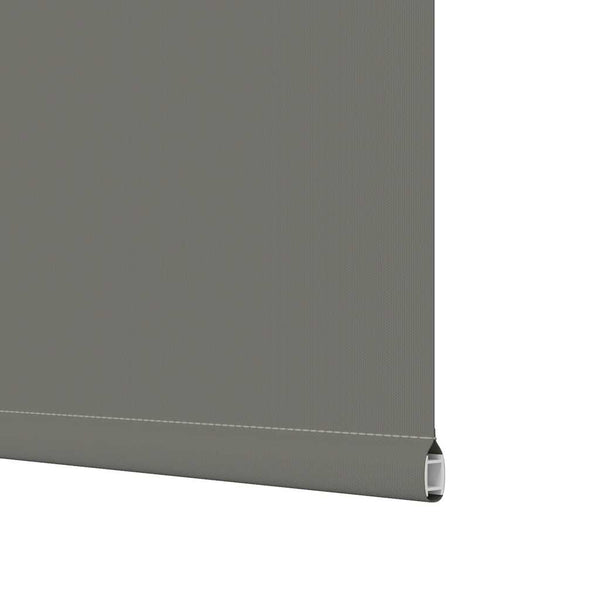 vidaXL Blackout Roller Blind Grey 130x150cm Fabric Width 126.6cm Polyester