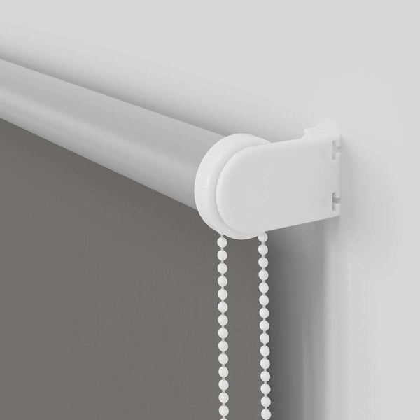 vidaXL Blackout Roller Blind Grey 130x150cm Fabric Width 126.6cm Polyester