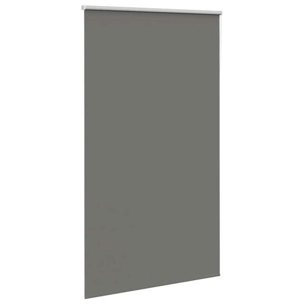 vidaXL Blackout Roller Blind Grey 135x230cm Fabric Width 131.6cm Polyester