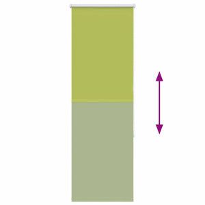 vidaXL Blackout Roller Blind Green 55x130 cm Fabric Width 50.7 cm Polyester