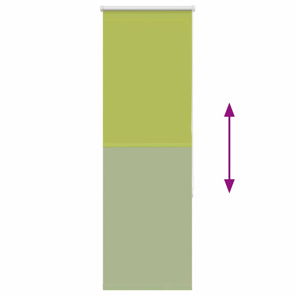 vidaXL Blackout Roller Blind Green 55x130 cm Fabric Width 50.7 cm Polyester