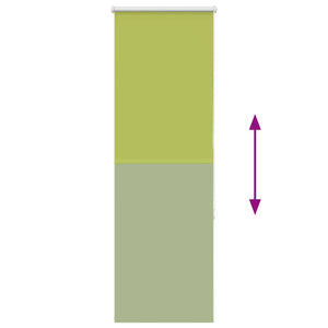 vidaXL Blackout Roller Blind Green 60x130 cm Fabric Width 55.7 cm Polyester