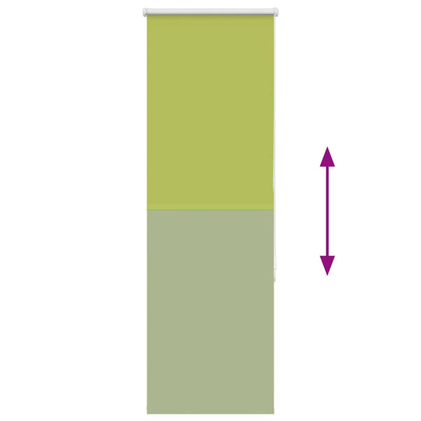 vidaXL Blackout Roller Blind Green 60x130 cm Fabric Width 55.7 cm Polyester