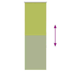 vidaXL Blackout Roller Blind Green 45x150 cm Fabric width 40.7 cm Polyester