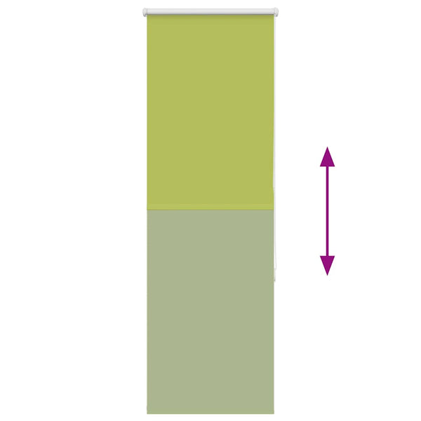 vidaXL Blackout Roller Blind Green 45x150 cm Fabric width 40.7 cm Polyester