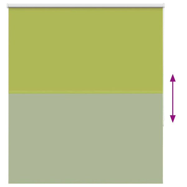 vidaXL Blackout Roller Blind Green 135x175cm Fabric Width 131.6cm Polyester