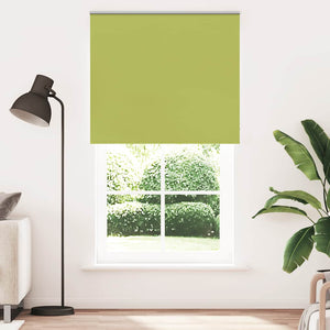 vidaXL Blackout Roller Blind Green 130x210cm Fabric Width 126.6cm Polyester