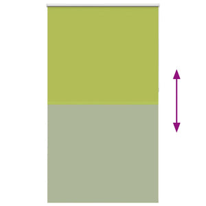 vidaXL Blackout Roller Blind Green 130x210cm Fabric Width 126.6cm Polyester