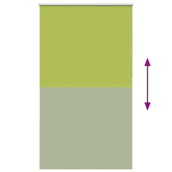 vidaXL Blackout Roller Blind Green 130x210cm Fabric Width 126.6cm Polyester