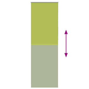 vidaXL Blackout Blind Green 75x230 cm Fabric width 70.7 cm Polyester