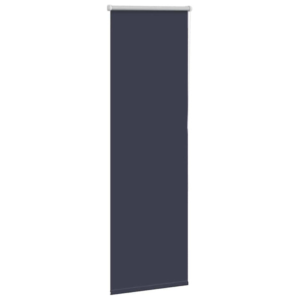 vidaXL Blackout Roller Blind Navy Blue 45x130cm Fabric Width 40.7 cm