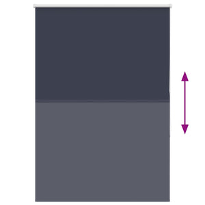 vidaXL Blackout Roller Blind Navy Blue 105x130 cm Fabric Width 100.7 cm