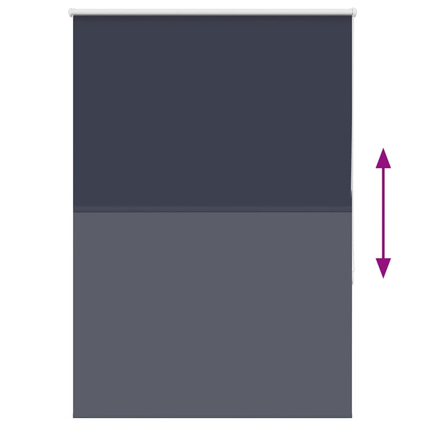 vidaXL Blackout Roller Blind Navy Blue 110x130 cm Fabric Width 105.7 cm
