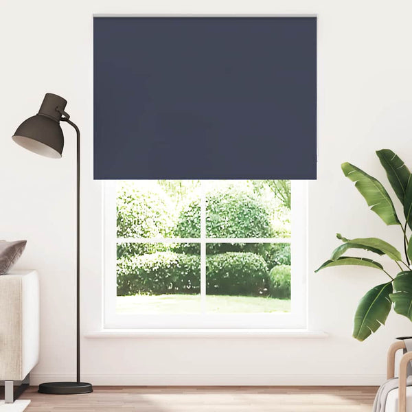 vidaXL Blackout Roller Blind Navy Blue 155x210 cm Fabric Width 151.6 cm