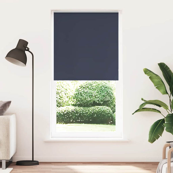 vidaXL Blackout Roller Blind Navy Blue 100x230cm Fabric width 95.7cm
