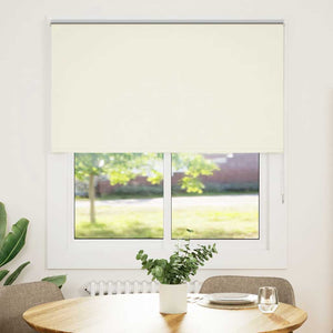 vidaXL Blackout Roller Blind Cream 125x130cm Fabric Width 121.6cm