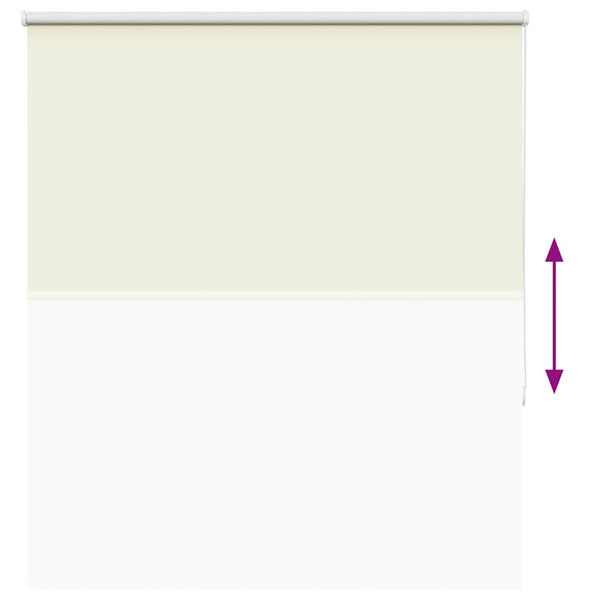 vidaXL Blackout Roller Blind Cream 130x130cm Fabric width 126.6cm