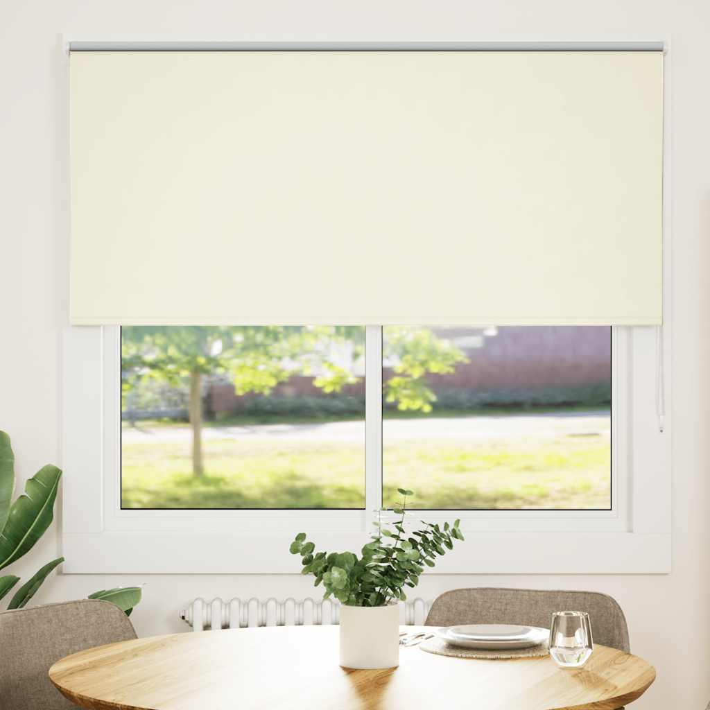 vidaXL Blackout Roller Blind Cream 155x130cm Fabric width 151.6cm