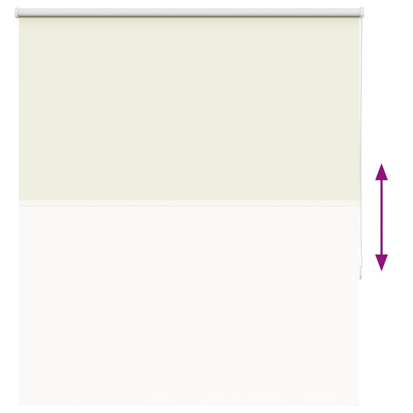 vidaXL Blackout Roller Blind Cream 120x175cm Fabric width 116.6cm