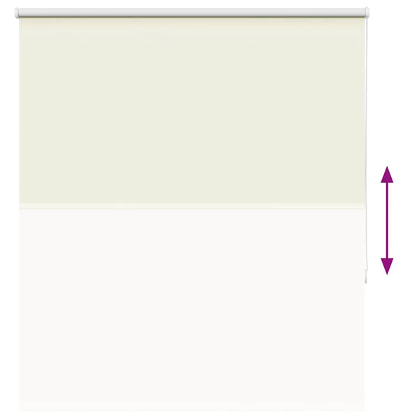 vidaXL Blackout Roller Blind Cream 130x175cm Fabric Width 126.6cm
