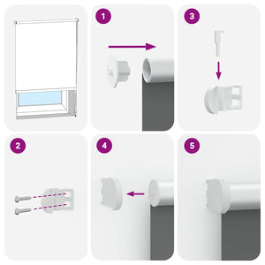 vidaXL Blackout Roller Blind Cream 160x175cm Fabric Width 156.6cm