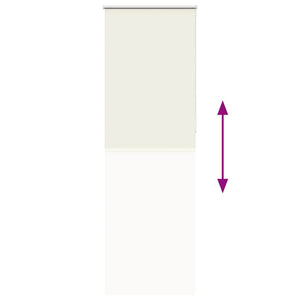 vidaXL Blackout Roller Blind Cream 85x210cm Fabric width 80.7 cm