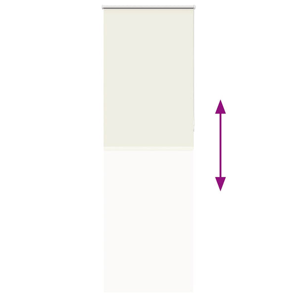 vidaXL Blackout Roller Blind Cream 85x210cm Fabric width 80.7 cm