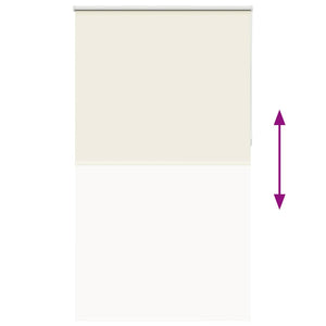 vidaXL Blackout Roller Blind Cream 140x210cm Fabric Width 136.6cm