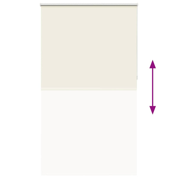 vidaXL Blackout Roller Blind Cream 140x210cm Fabric Width 136.6cm