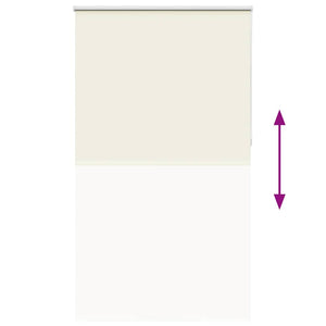 vidaXL Blackout Roller Blind Cream 130x230cm Fabric width 126.6cm