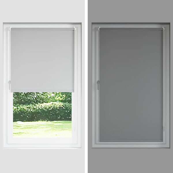 vidaXL Blackout Roller Blind Cream 130x230cm Fabric width 126.6cm