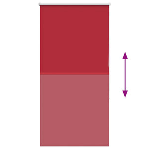 vidaXL Blackout Roller Blind Red 85x130 cm Fabric Width 80.7 cm Polyester