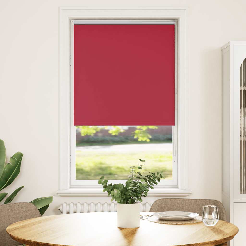 vidaXL Blackout Roller Blind Red 85x130 cm Fabric Width 80.7 cm Polyester