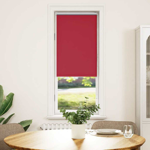 vidaXL Blackout Roller Blind Red 55x175 cm Fabric width 50.7 cm Polyester