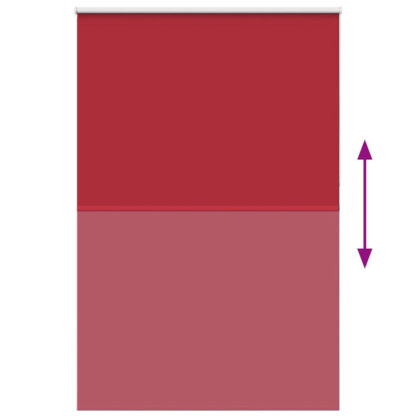 vidaXL Blackout Roller Blind Red 145x230cm Fabric Width 141.6cm Polyester