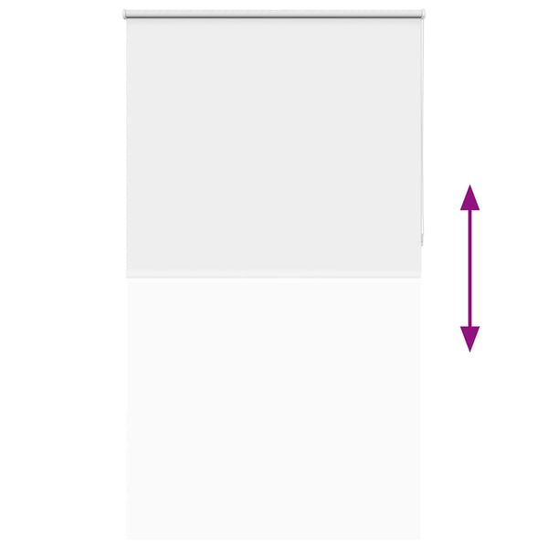 vidaXL Blackout Blind White 130x210 cm Fabric Width 126.6 cm