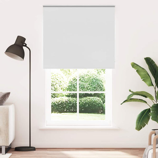vidaXL Blackout Roller Blind White 135x210 cm Fabric Width 131.6 cm