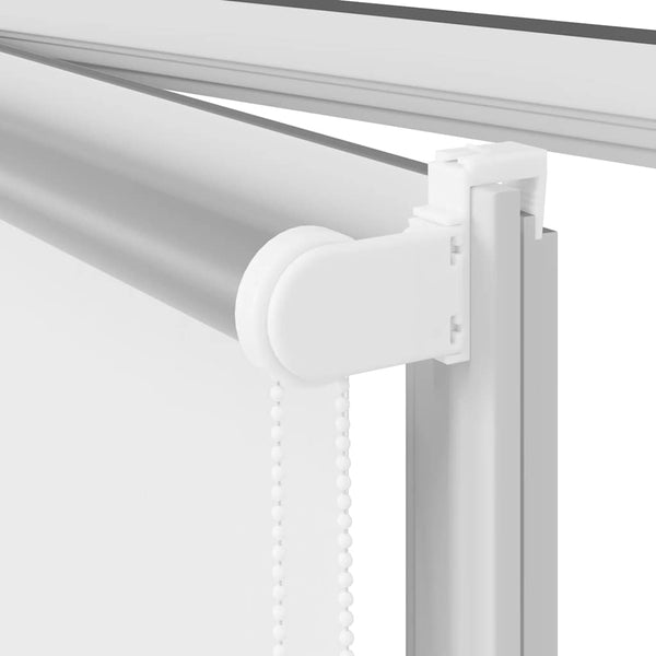 vidaXL Blackout Roller Blind White 135x210 cm Fabric Width 131.6 cm