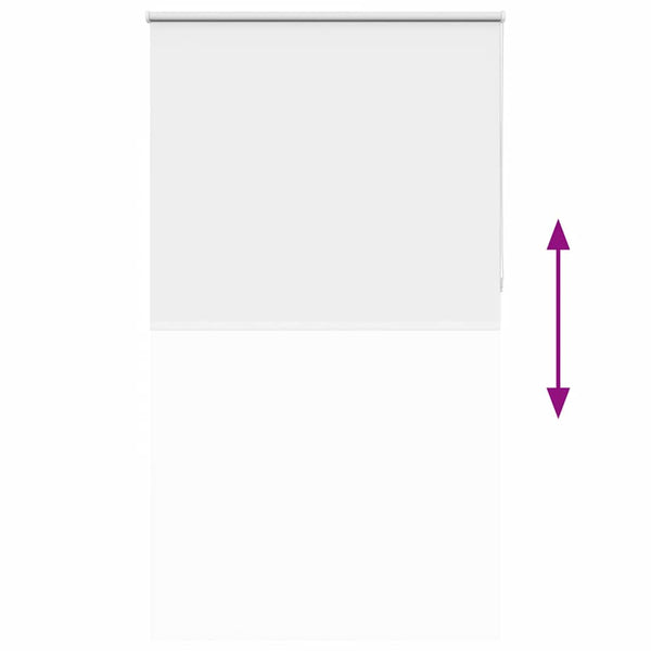 vidaXL Blackout Roller Blind White 135x210 cm Fabric Width 131.6 cm
