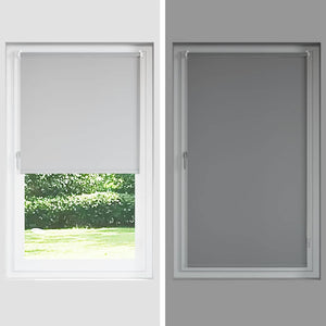 vidaXL Blackout Roller Blind White 40x230cm Fabric width 35.7 cm Polyester